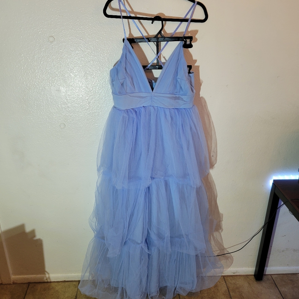 Lulus Light blue Maxi dress